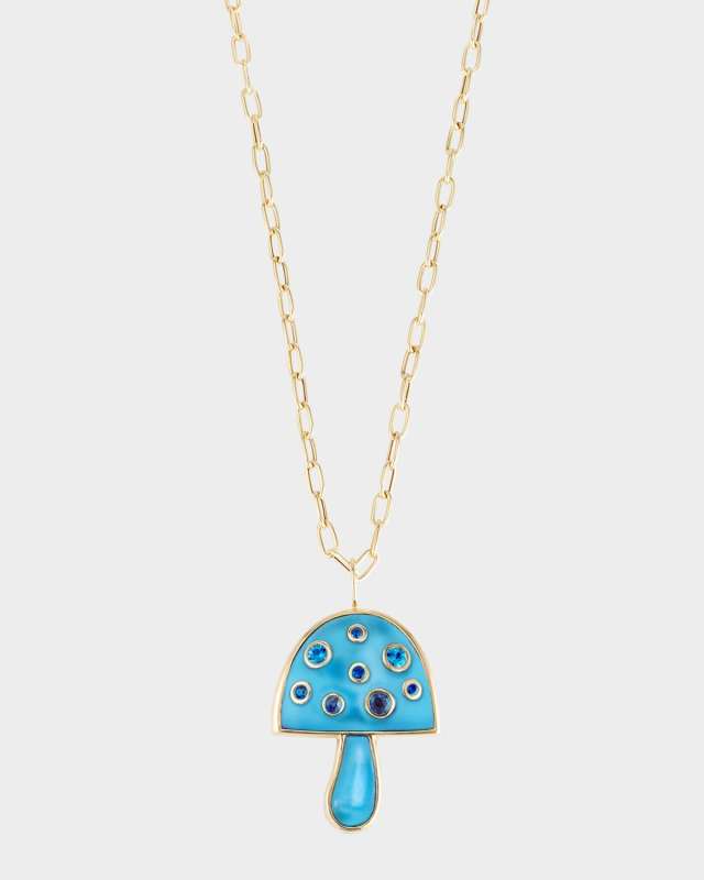Magic Mushroom Pendant Necklace